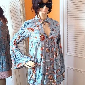 JAASE Long Sleeve Floral Top-Sz S